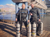 Sidemount Divers in EIlat